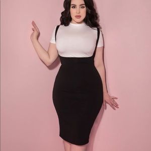 Vixen by Micheline Pitt- Cozy Wiggle Skirt Jumper- Sm